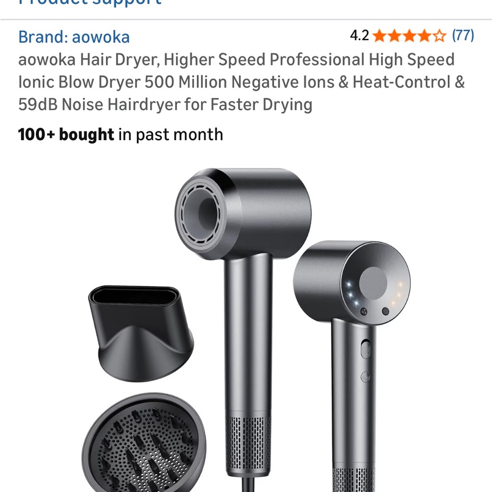 BRAND NEW POWERFUL Gray Ionic Hair DRYER